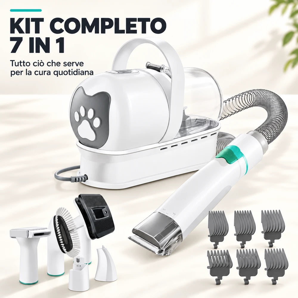 PeloVia™ – Kit Grooming con Aspirazione